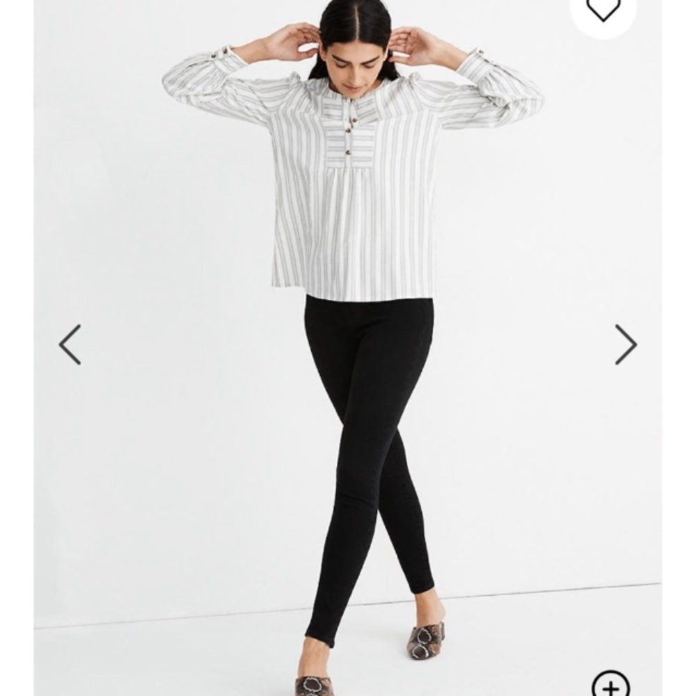 Madewell black frost road tripper jeans